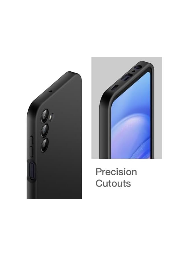جي تيك حافظة JETech رفيعة لهاتف Galaxy A15 5G / 4G مقاس 6.5 بوصة، غطاء هاتف واقٍ رفيع ناعم من مادة TPU مع لمسة نهائية غير لامعة، مقاوم للصدمات (أسود) - Image 5