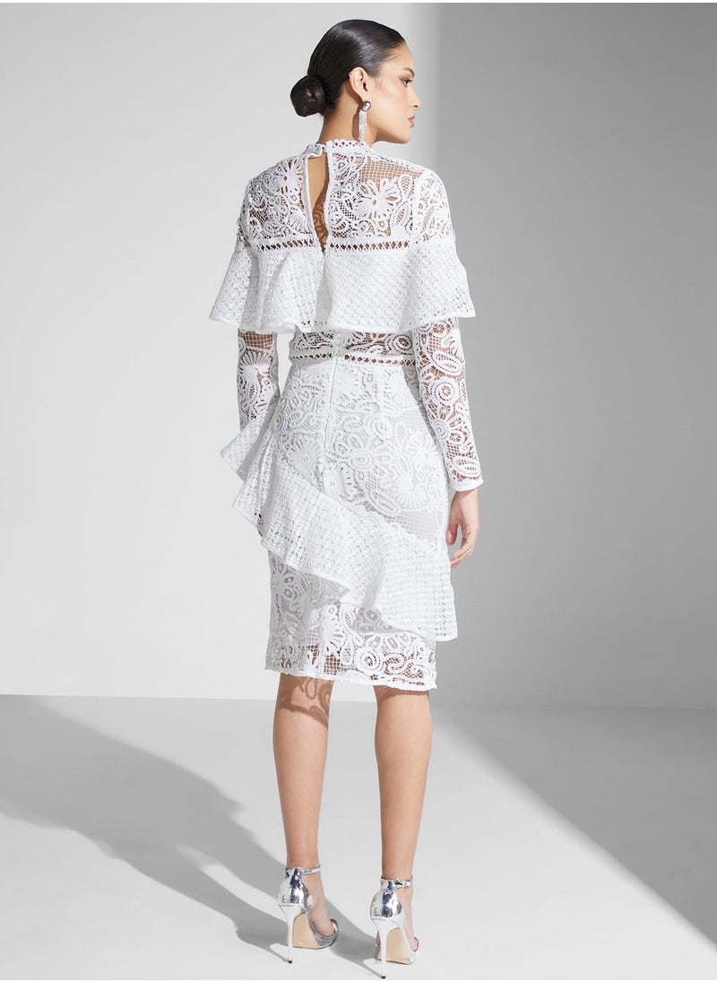 True Decadence - Ruffle Lace Dress - Image 1