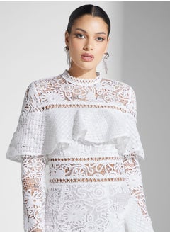 True Decadence Ruffle Lace Dress  - Image 3
