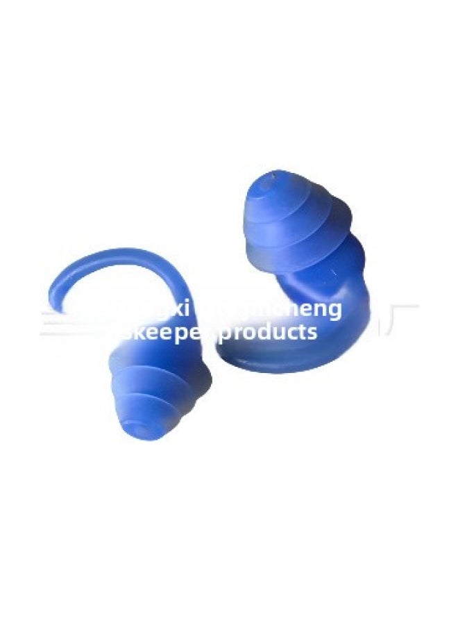Generic - Shark Fin Soundproof Earplugs Anti-Noise Silicone Earplugs Industrial Noise Reduction Silent Sleep Earplugs Waterproof Swimming Earplugs-Color:Pink 1 Pair (transparent Box) - Image 1