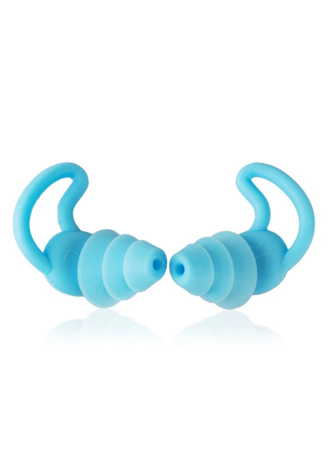 Generic - Shark Fin Soundproof Earplugs Anti-Noise Silicone Earplugs Industrial Noise Reduction Silent Sleep Earplugs Waterproof Swimming Earplugs-Color:Pink 1 Pair (transparent Box) - Image 1