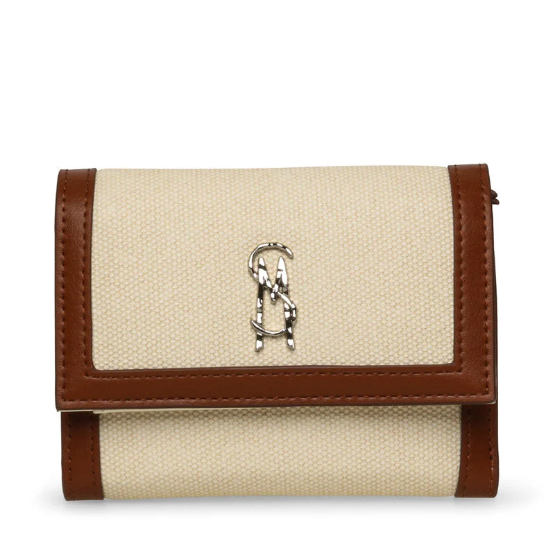 STEVE MADDEN Bcannon Logo Detail Tri-Fold Wallet