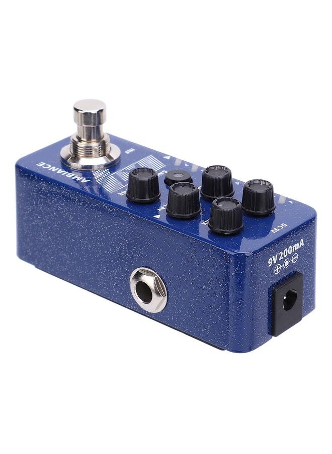 Reverb Effect Pedal Digital 7 Ambiance Guitar Built In Infinite Lasting Buffer Bypass for A7