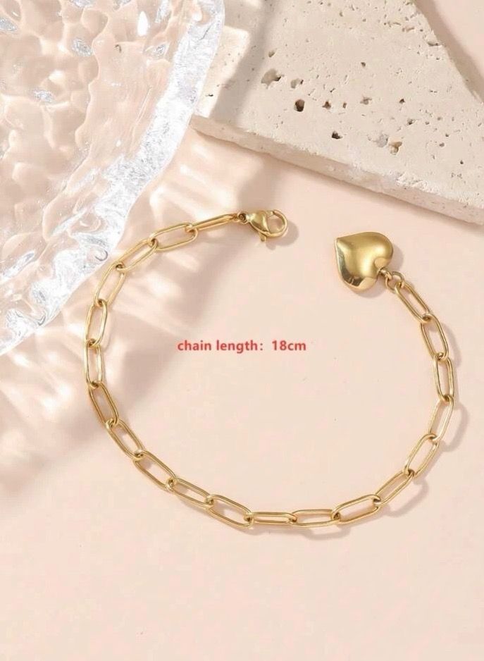 sixtyfour Elegant Gold Plated Stainless Steel Bracelet For Women - Image 4