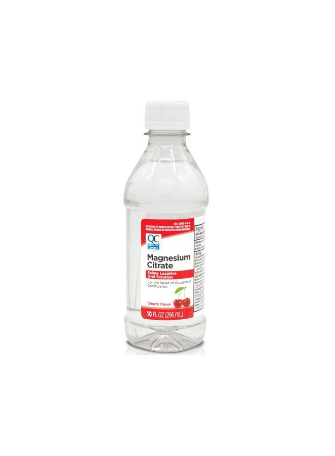 Quality Choice Quality Choice Magnesium Citrate Oral Solution, 10oz - Saline Laxative, Supplement for Occasional Constipation Relief, Mag Citrate is a Gentle and Effective Laxative for Regularity (1, Cherry) - Image 1