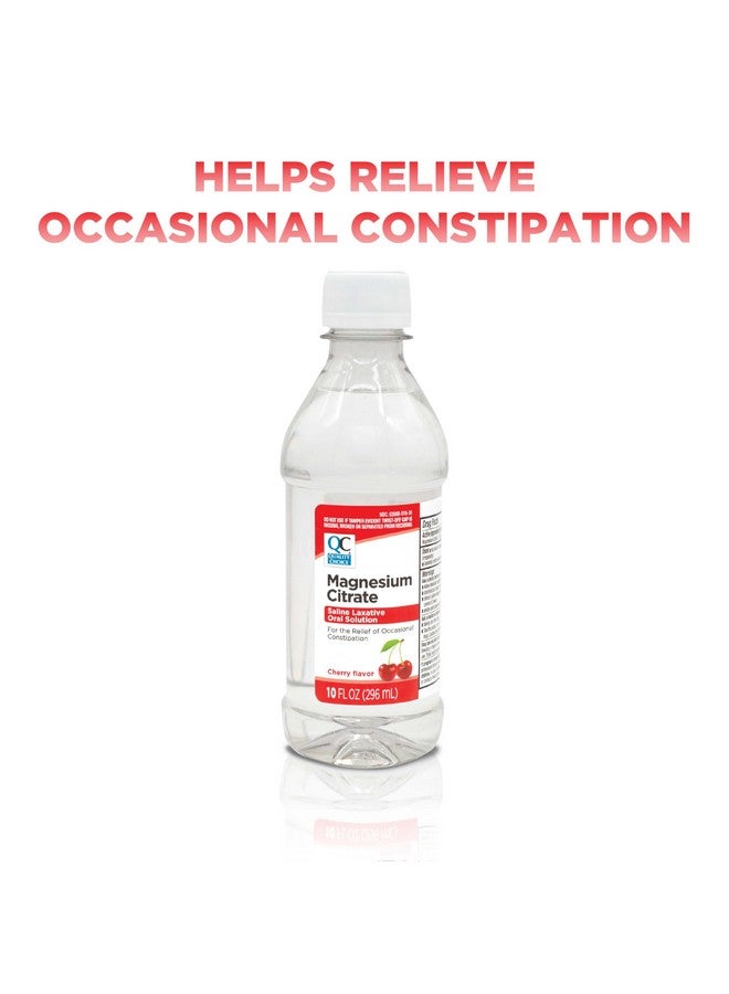 Quality Choice Quality Choice Magnesium Citrate Oral Solution, 10oz - Saline Laxative, Supplement for Occasional Constipation Relief, Mag Citrate is a Gentle and Effective Laxative for Regularity (1, Cherry) - Image 2