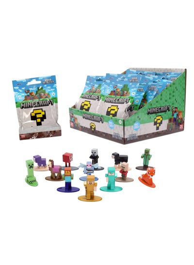Jada Toys Minecraft Figure (1 Piece in Mystery Blind Bag) - 1 of 13 Detailed Nano Collectible Metal Figures for Fans and Children from 3 Years, Wave 5, Random Selection, Each Approx. 4 cm