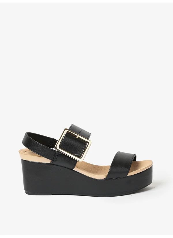 بيرا ريو Ankle Strap Mid Heel Wedge Sandals