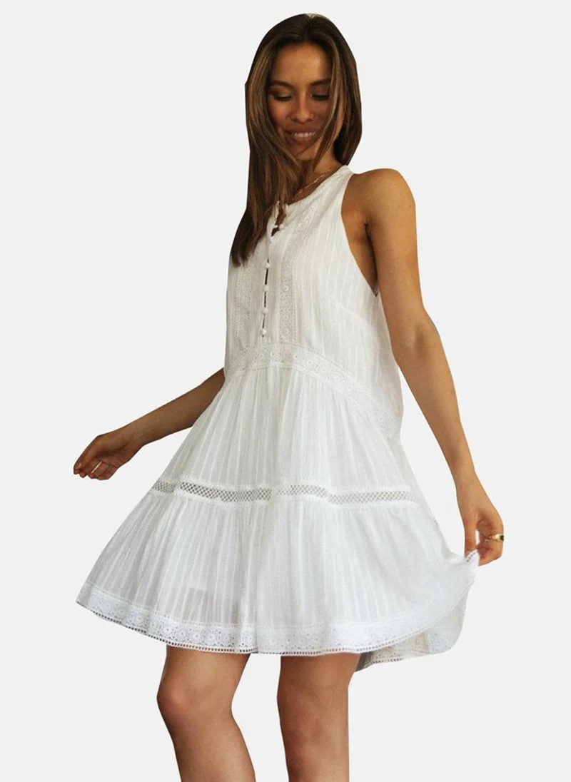 YUNIQEE White Sleeveless Dress