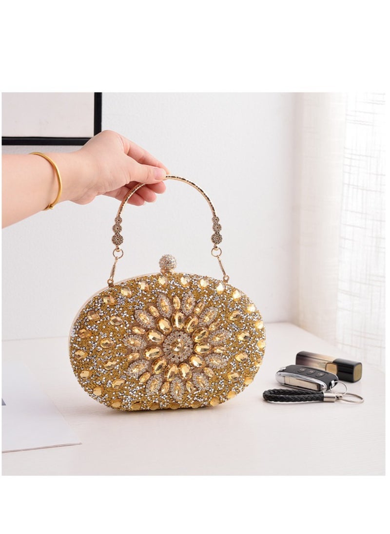 Generic - Women Evening Purse Diamond Crystal Evening Wedding Bag Handbag - Image 1
