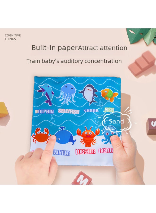 Baby's Tear Tissue Box Paper Tipping Toy Baby Learning Finger Paper Tipping Exercise Soothing Early Education Cloth Book-Color:Yellow Bus Model +3 Ringing Paper Square Towel +10 Gauze Towel - Image 4