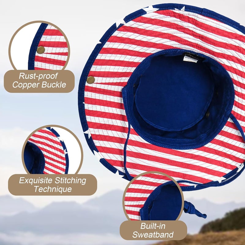 Phaiy Bucket Hat Wide Brim UV Protection Sun Hat Boonie Hats Fishing Hiking Safari Outdoor Hats for Men and Women - Image 3