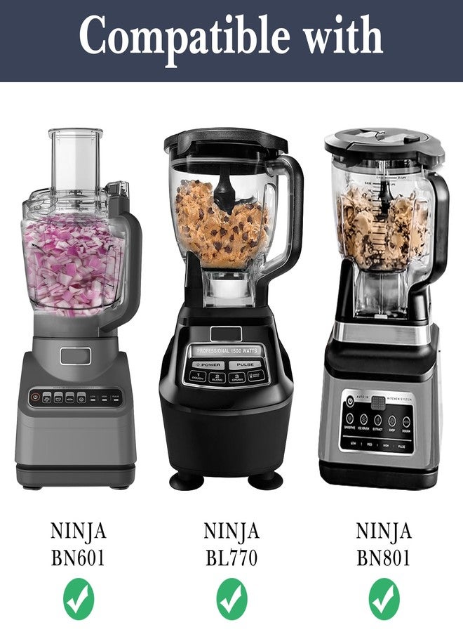 Linkidea Cross Blade Replacement, Compatible with Ninja BN601, BL770, BN801, 64oz Food Processor Parts & Accessories (Black) - Image 3
