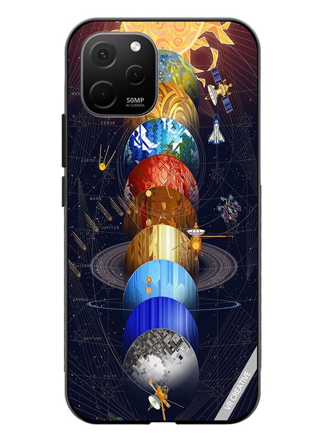 VR CREATIVE Protective Case Cover For Huawei Nova Y61 Earth Design Multicolour - Image 1