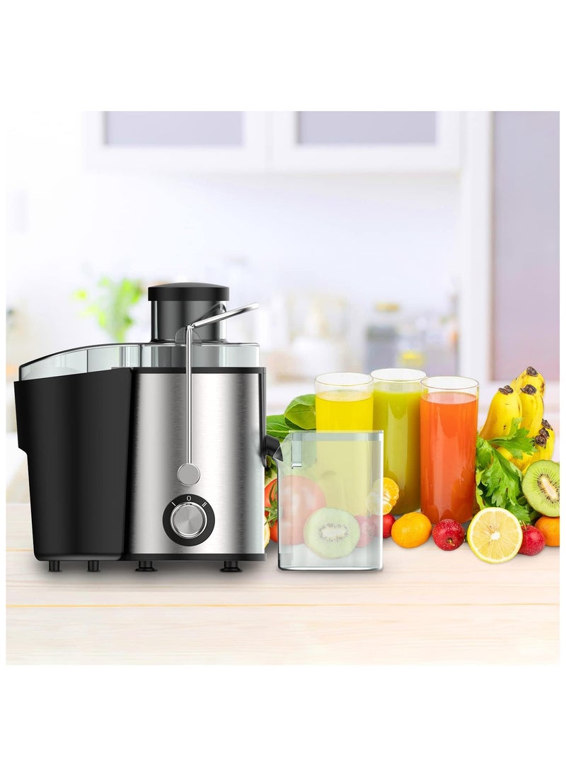 Juicer Machines,Juicer,Large 3 Inch Feed Chute for Whole Fruits and Vegetables,Faster Juicers Dual Speed,Juice