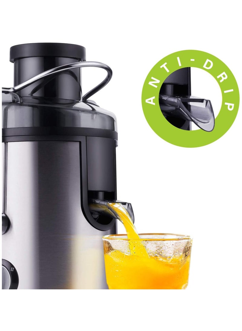 Juicer Machines,Juicer,Large 3 Inch Feed Chute for Whole Fruits and Vegetables,Faster Juicers Dual Speed,Juice