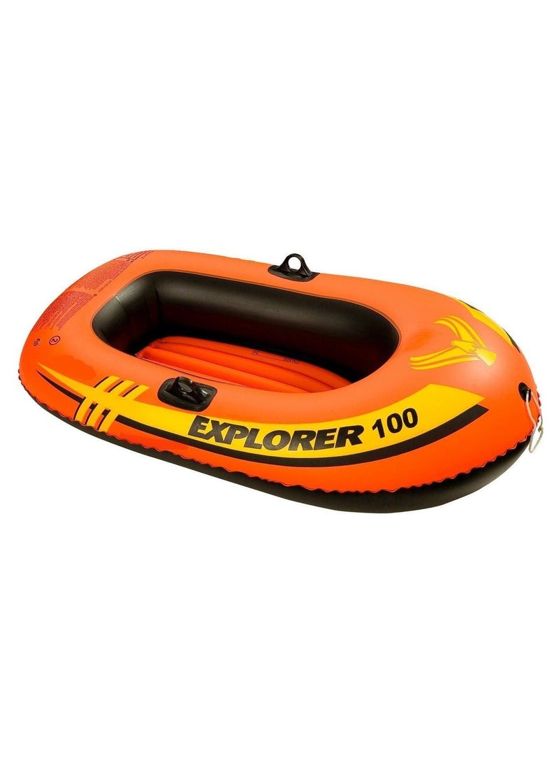 انتكس قارب اكسبلورر 100 القابل للنفخ يتسع لشخص واحد بحجم 147×84×36 سم.، فينيل - Image 1