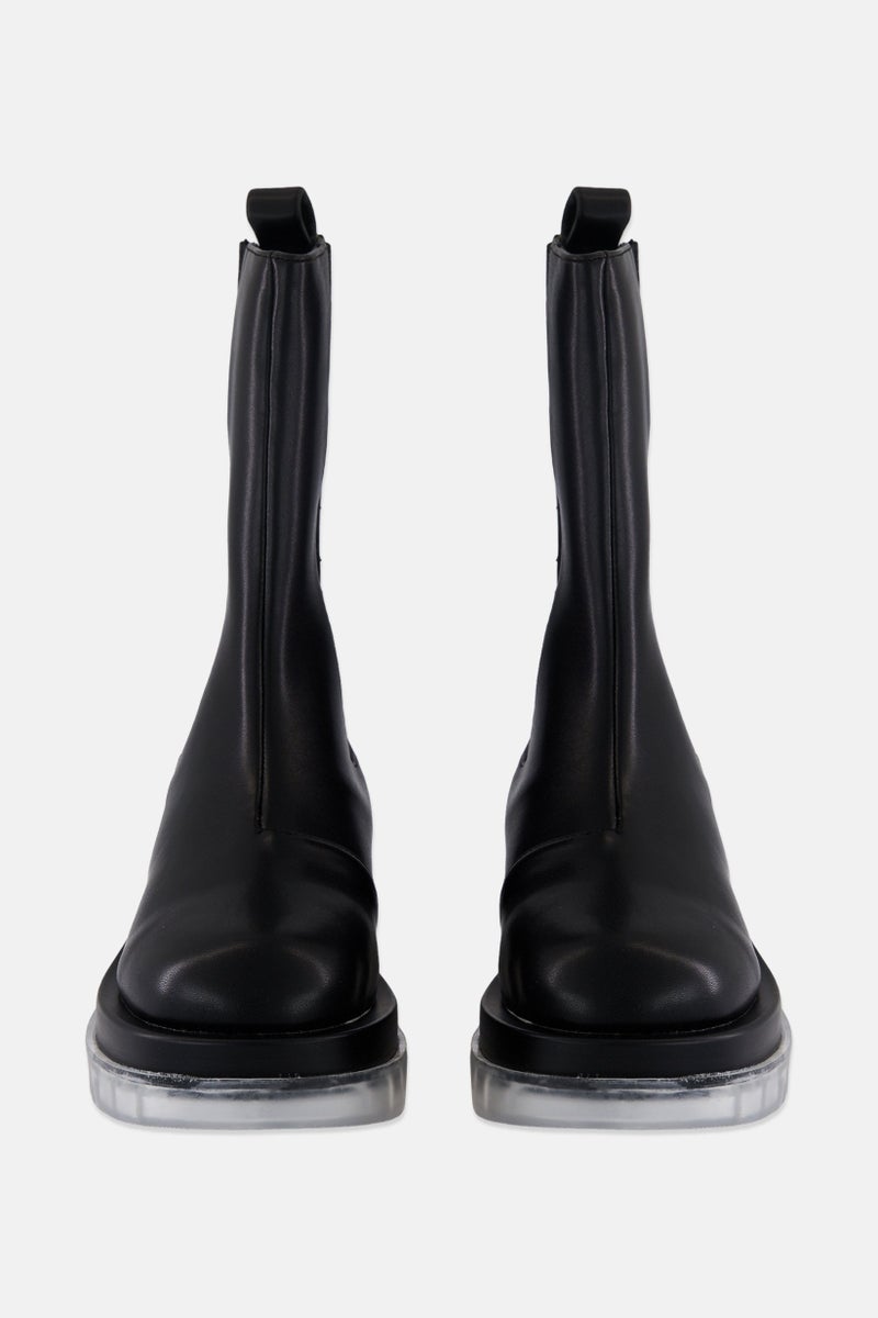 RAID Women Slip On Ankle Boots, Black  - Image 3