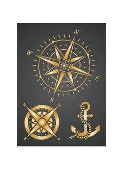 Usnyabni Compass Layering Stencil, 4.5 x 6.5 inch - Nautical Stencil MaskStencils by CRAFT KREATIVELY  - Image 2