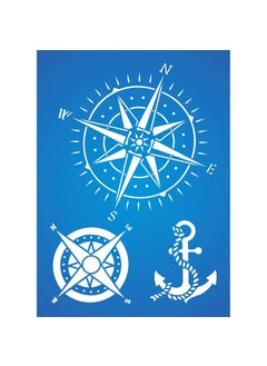 Usnyabni Compass Layering Stencil, 4.5 x 6.5 inch - Nautical Stencil MaskStencils by CRAFT KREATIVELY  - Image 5