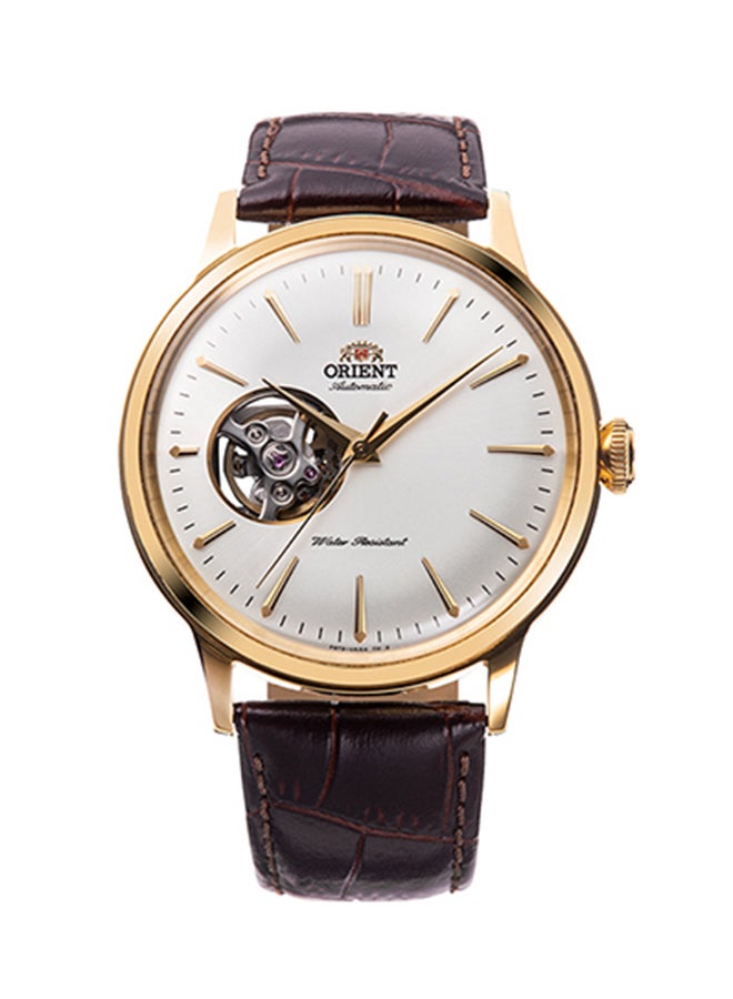 ORIENT Men Men's Automatic Skeleton Leather Strap Watch RA-AG0003S - Image 1