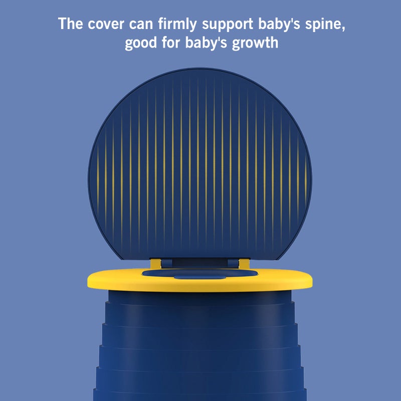 Foldable Baby Toilet: BPA-Free PP Material, Spine-Protective Design - Compact Portable Stool for Toddler Emergency Use, Outdoor Trips, Home Health Protection - Image 5