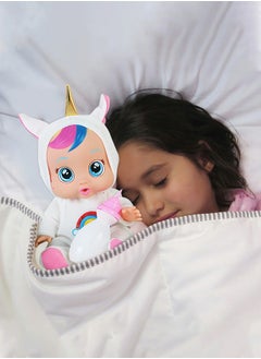 GROIC 8 Inch Cute Cry Baby Doll Dreamy Interactive Realistic 3D Simulation Baby Doll, Normal, Drink and Cry Little Dolls with 4 Emotions Baby Sounds  - Image 4