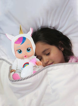 8 Inch Cute Cry Baby Doll Dreamy Interactive Realistic 3D Simulation Baby Doll, Normal, Drink and Cry Little Dolls with 4 Emotions Baby Sounds - view 4