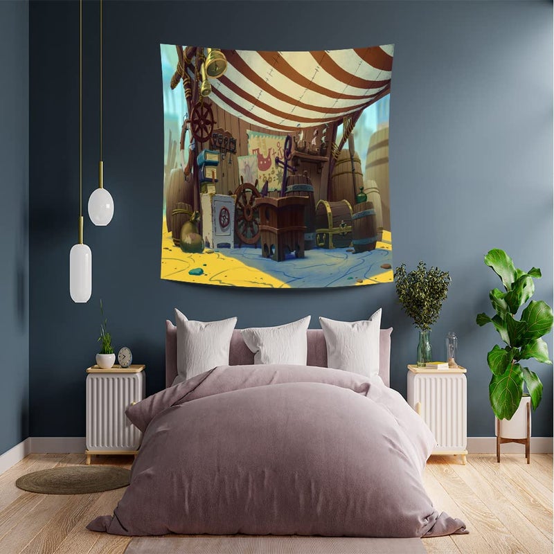 Jalsa cartoon tapestry background custom made for walls 1.50 * 1.50 - Image 3