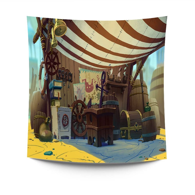 Jalsa cartoon tapestry background custom made for walls 1.50 * 1.50 - Image 1