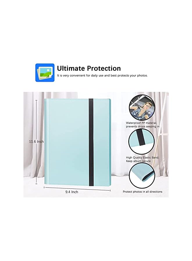 The Bros 432 Pockets Photo Album for Fujifilm Instax Mini Camera, for Polaroid Camera, for Fujifilm Instax Mini 11 90 70 9 8+ 8 LiPlay Instant Camera, for Polaroid Snap SnapTouch PIC-300 Z2300 Camera (Blue) - Image 4