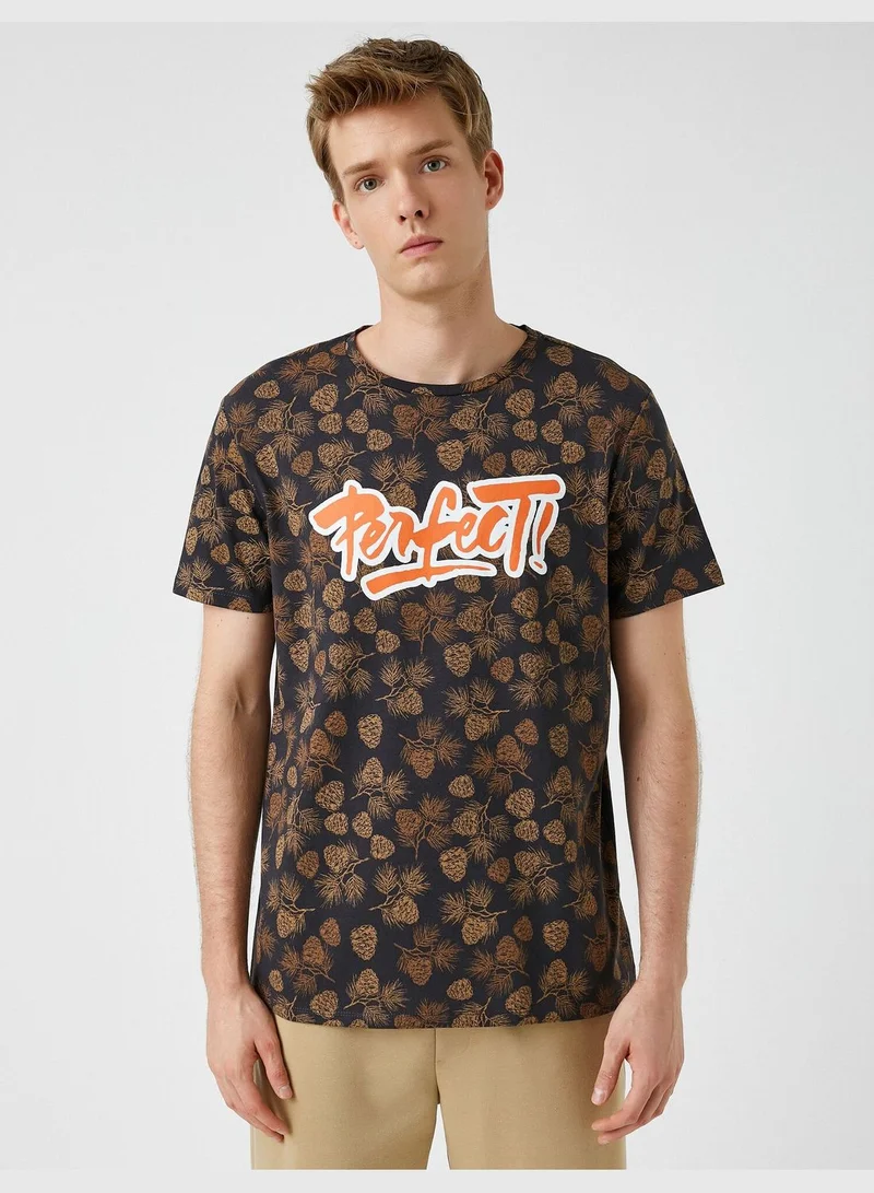 KOTON Printed T-Shirt Cotton