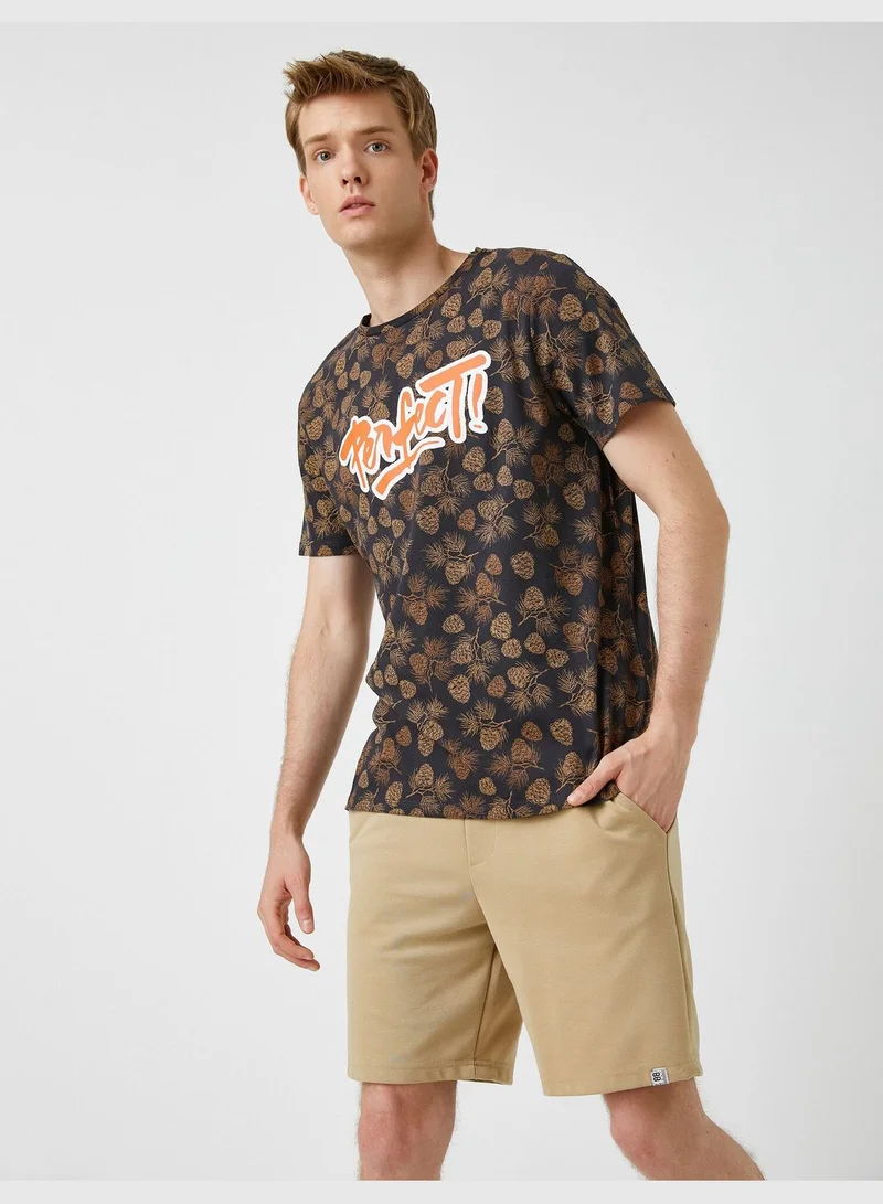 KOTON Printed T-Shirt Cotton