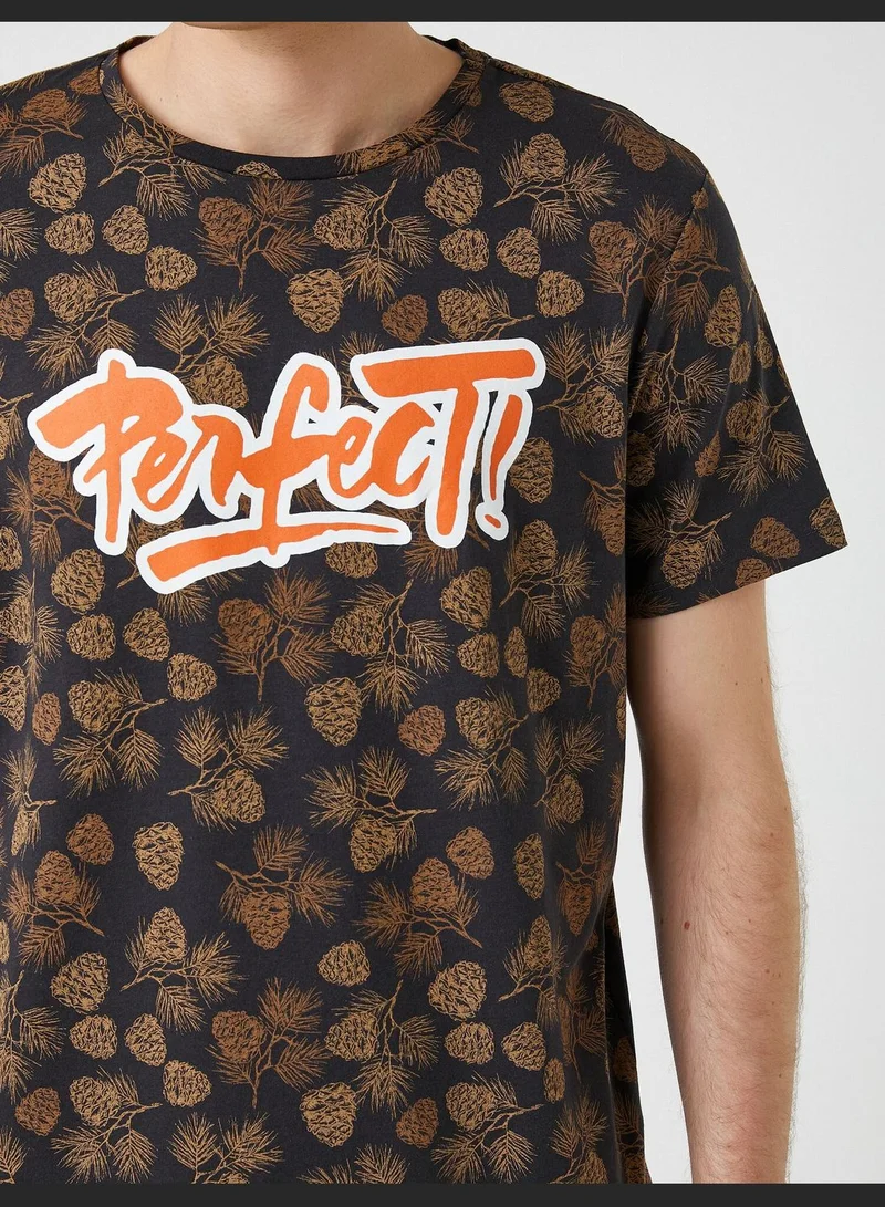 KOTON Printed T-Shirt Cotton