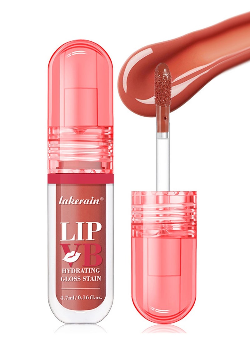 lakerain LIP VB Hydrating Gloss Stain – Lip Tint Gloss with 12HR Hydration Long-Lasting Moisture & Shine, Smooth Lip Stain with Glossy Finish, Non-Sticky, Rich Color for All Skin Tones (#1 HYDRA HONEY) - Image 1