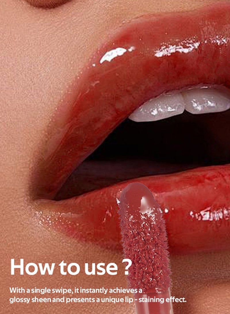 lakerain LIP VB Hydrating Gloss Stain – Lip Tint Gloss with 12HR Hydration Long-Lasting Moisture & Shine, Smooth Lip Stain with Glossy Finish, Non-Sticky, Rich Color for All Skin Tones (#1 HYDRA HONEY) - Image 5