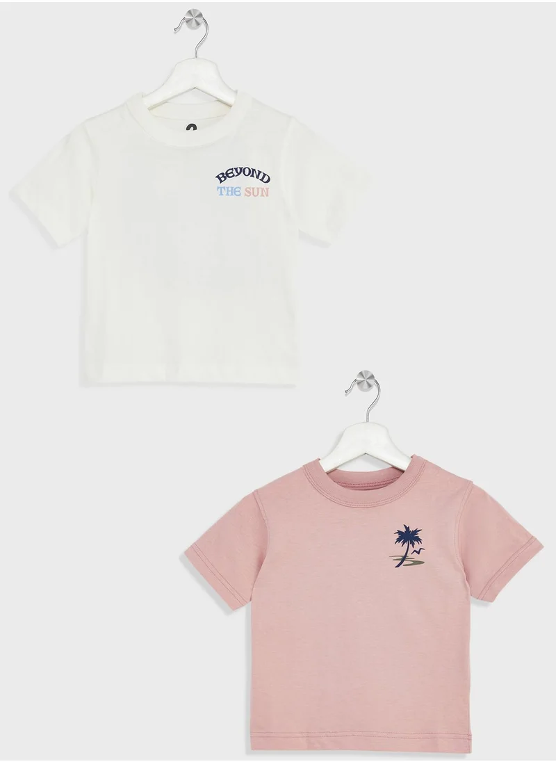 Cotton On Kids 2 Pack Essential T-Shirt