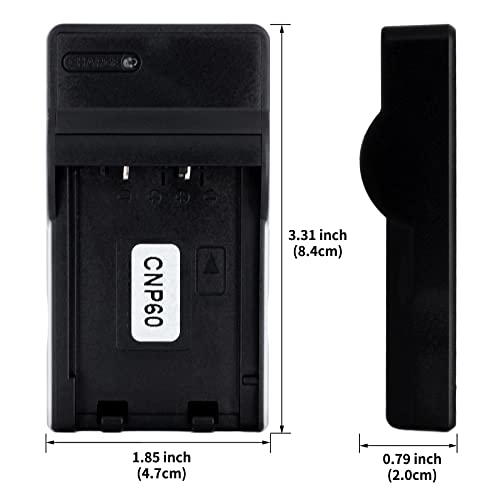 Norifon NP-60 USB Charger for Casio Exilim EX-S12, EX-Z25, EX-Z29, Zoom EX-Z20, EX-Z19, EX-Z21, EX-Z22, EX-Z80, EX-Z85, EX-Z9, EX-Z90 Camera and More - Image 3