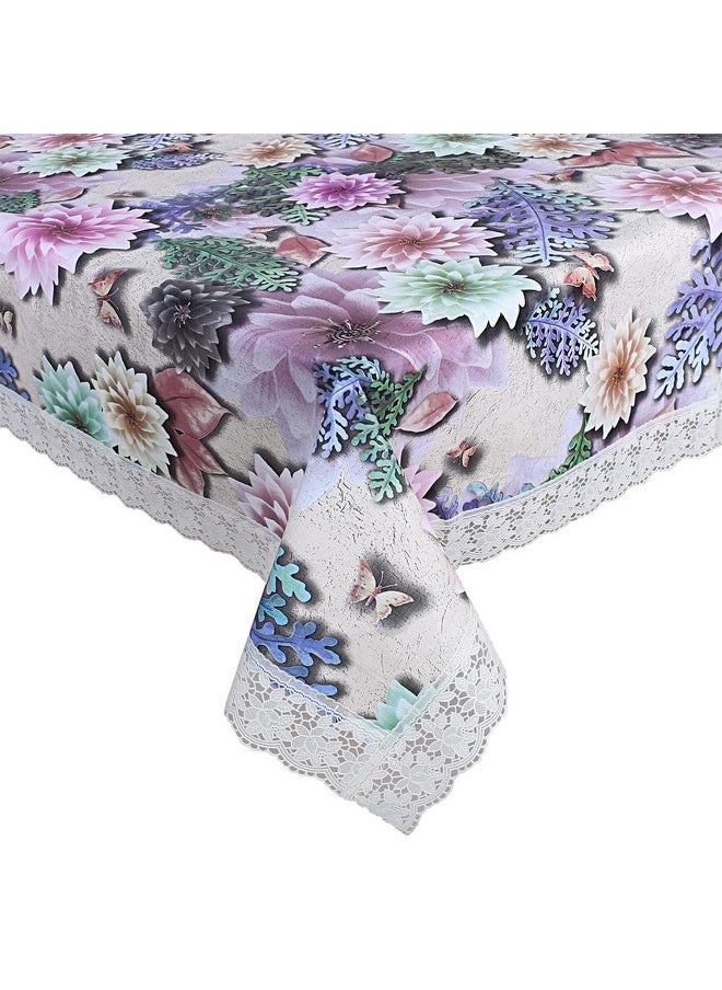 Kuber Industries - Kuber Industries Polka Dots Print Dining Table Cover 6 Seater|Exclusive Table Cloth|Table Sheet for dining, Party, Events|Waterproof Table Protector|Indoor and Outdoor Use 90x60 (Multi) - Image 1
