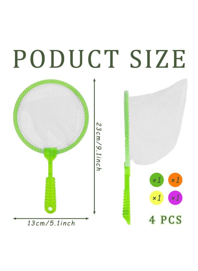SUNSAR 4-piece fishing net, outdoor fishing net, plastic fishing net, early learning tool insect net, outdoor play equipment suitable for fishing, insect and butterfly catching - Image 2