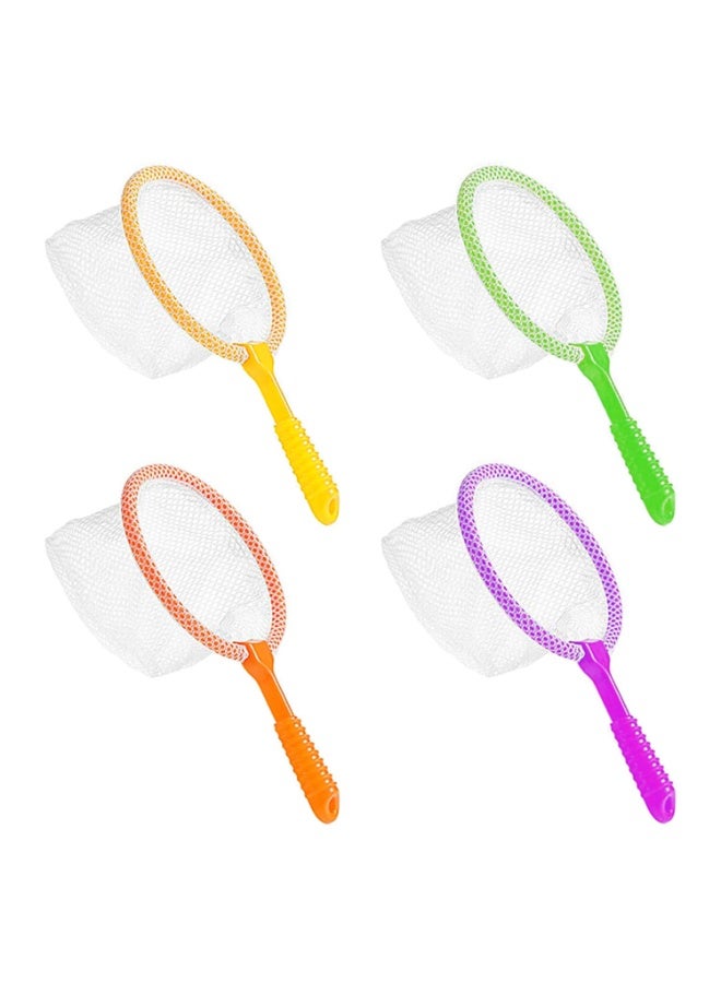 SUNSAR 4-piece fishing net, outdoor fishing net, plastic fishing net, early learning tool insect net, outdoor play equipment suitable for fishing, insect and butterfly catching - Image 1