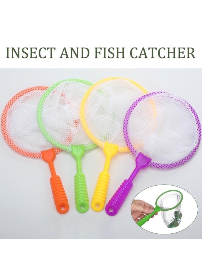 SUNSAR 4-piece fishing net, outdoor fishing net, plastic fishing net, early learning tool insect net, outdoor play equipment suitable for fishing, insect and butterfly catching - Image 3