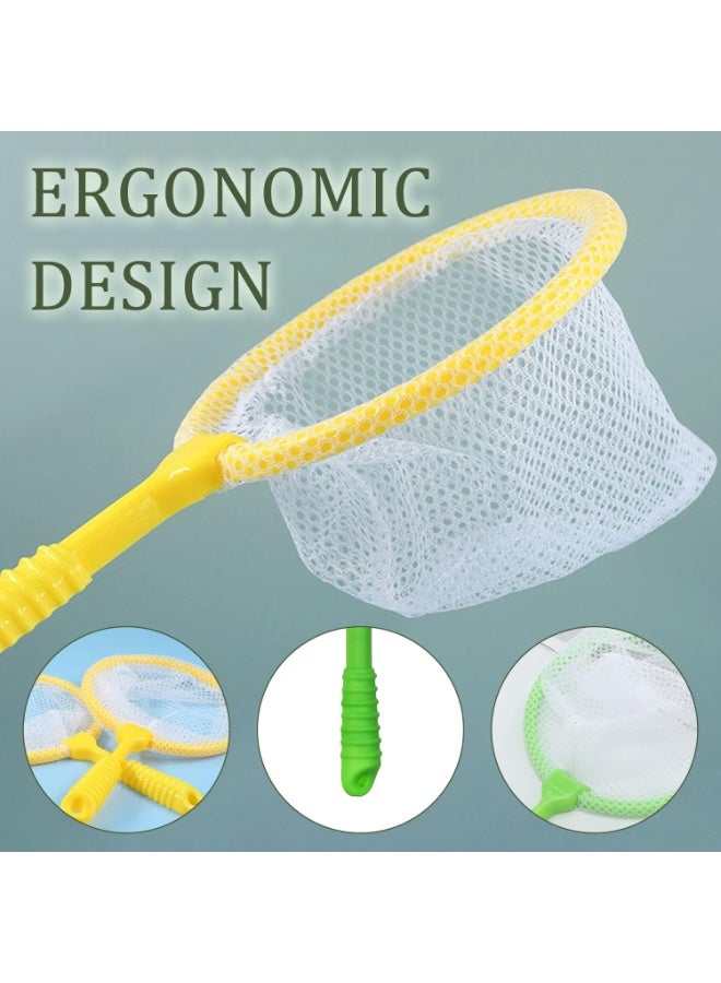 SUNSAR 4-piece fishing net, outdoor fishing net, plastic fishing net, early learning tool insect net, outdoor play equipment suitable for fishing, insect and butterfly catching - Image 4
