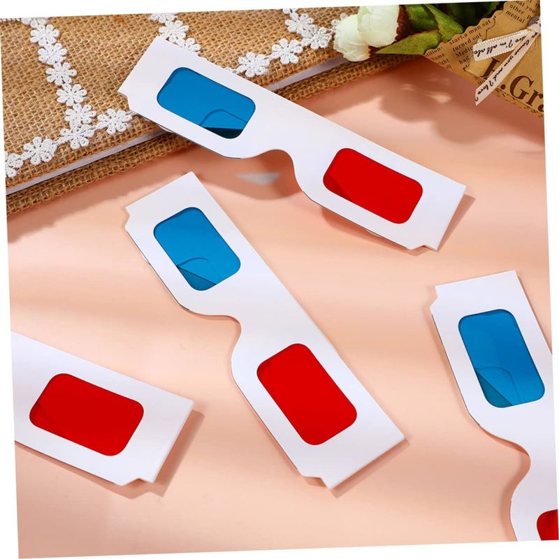 40 Pcs Anaglyph 3D Glasses for Movies Lightweight Durable Paper Red Cyan Viewing Experience - Image 5