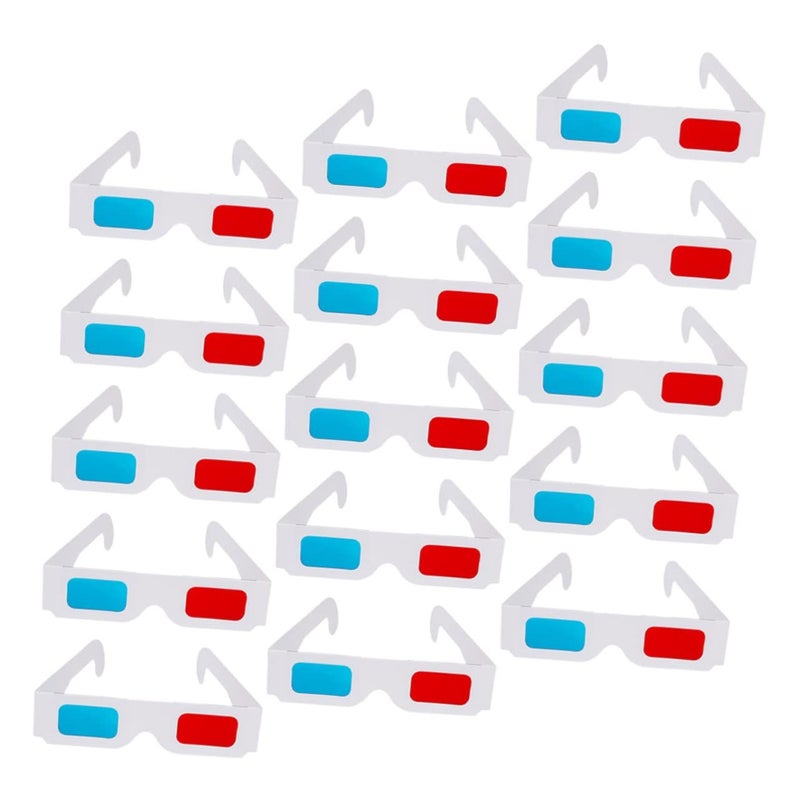 40 Pcs Anaglyph 3D Glasses for Movies Lightweight Durable Paper Red Cyan Viewing Experience - Image 2