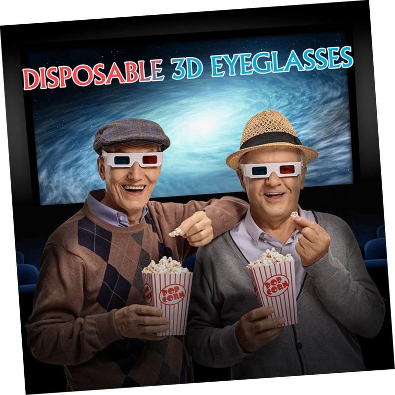 40 Pcs Anaglyph 3D Glasses for Movies Lightweight Durable Paper Red Cyan Viewing Experience - Image 3