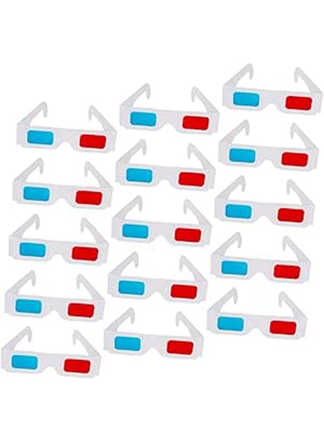 40 Pcs Anaglyph 3D Glasses for Movies Lightweight Durable Paper Red Cyan Viewing Experience - Image 1