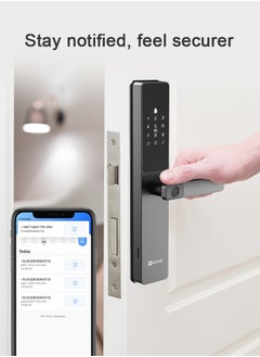 EZVIZ EZVIZ Smart Lock DL05 7-in-1 Keyless Entry Door Lock Fingerprint Access Secure Keyless Entry Instant Alerts Weather-resistant Child Safety Lock for Home, Apartment, Villa, Office, Hotel (5085)  - Image 4