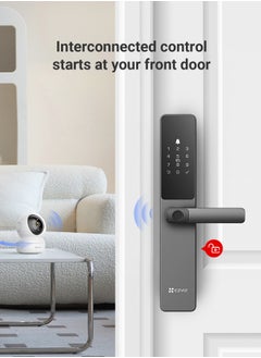 EZVIZ EZVIZ Smart Lock DL05 7-in-1 Keyless Entry Door Lock Fingerprint Access Secure Keyless Entry Instant Alerts Weather-resistant Child Safety Lock for Home, Apartment, Villa, Office, Hotel (5085)  - Image 5