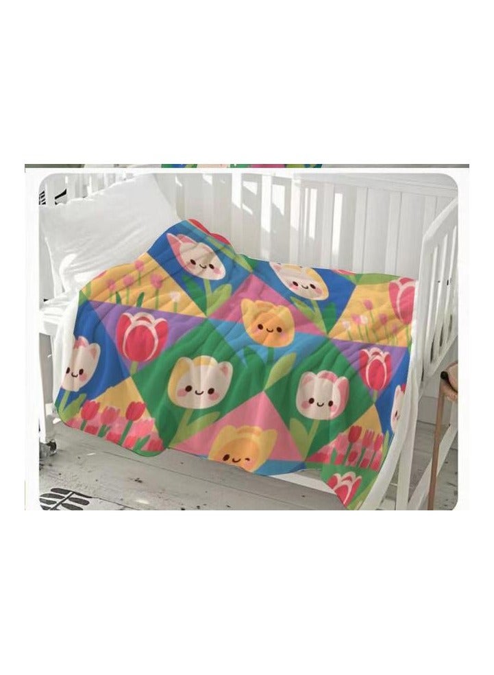 عام بطانية رقيقة من الفانيلا (دافئة ومريحة، ومناسبة للنوم، واستخدام الألعاب، وإزالة الغبار والرمل) 150 سم * 200 سم - 238 - Image 3